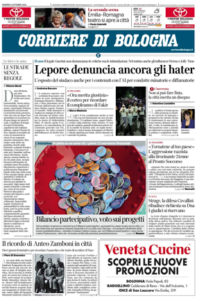 Cover of Corriere di Bologna