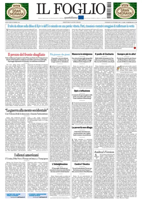 Cover of Il Foglio Quotidiano