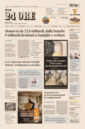 Cover of Il Sole 24 Ore