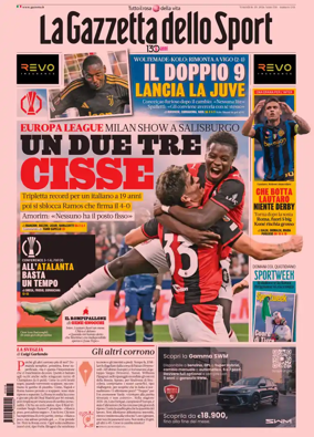 Cover of La Gazzetta dello Sport