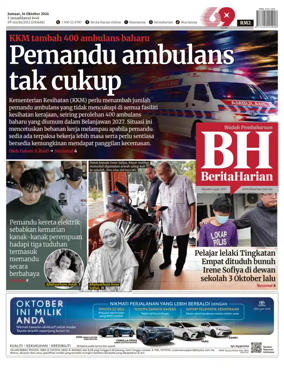 Cover of Berita Harian