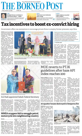 Cover of The Borneo Post (Sabah)