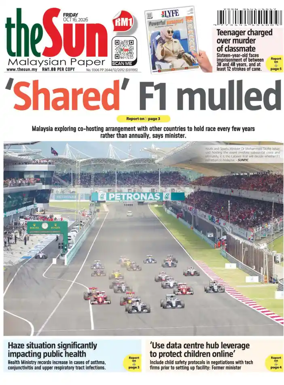 Cover of The Sun (Malaysia)
