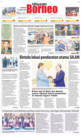 Cover of Utusan Borneo (Sarawak)