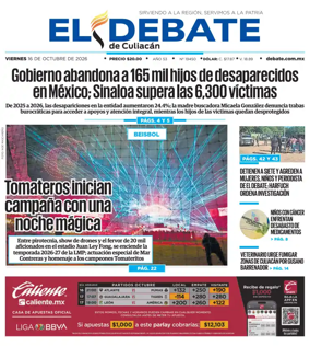 Cover of El Debate de Culiacan