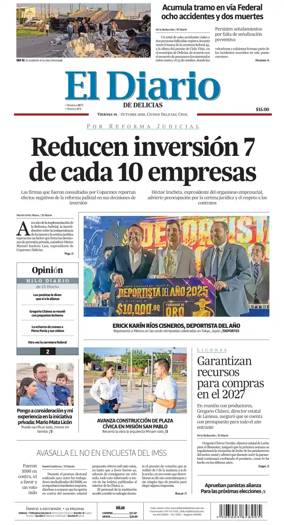 Cover of El Diario de Delicias
