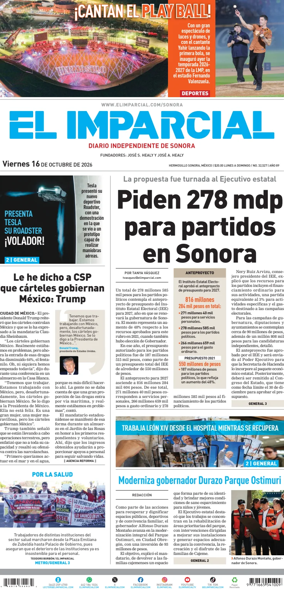 Cover of El Imparcial