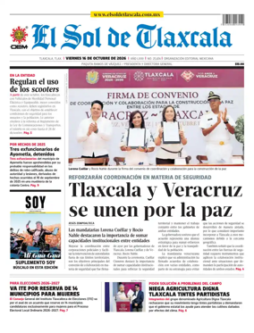 Cover of El Sol de Tlaxcala