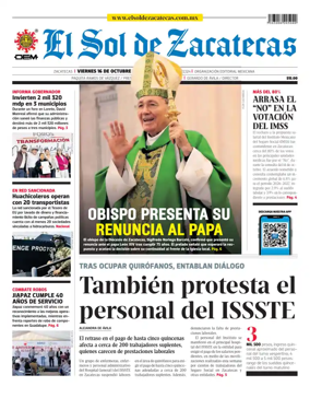 Cover of El Sol de Zacatecas