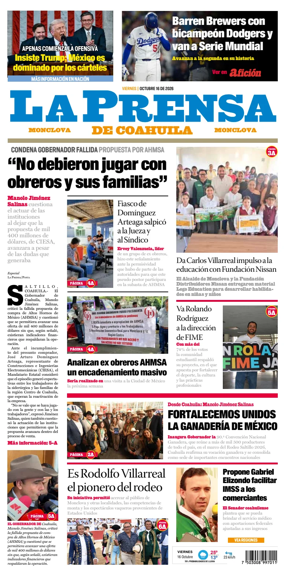 Cover of La Prensa de Coahuila