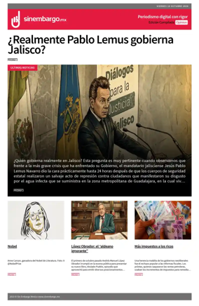 Cover of Sin Embargo Opinion