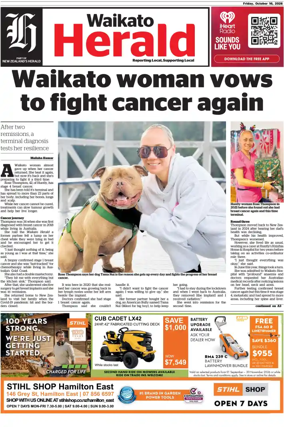 Cover of Waikato Herald