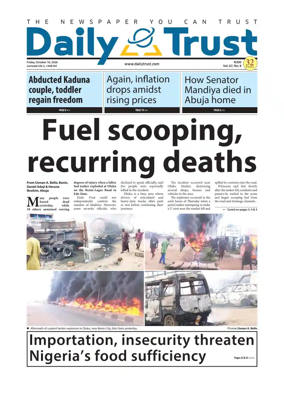 Cover of Daily Trust