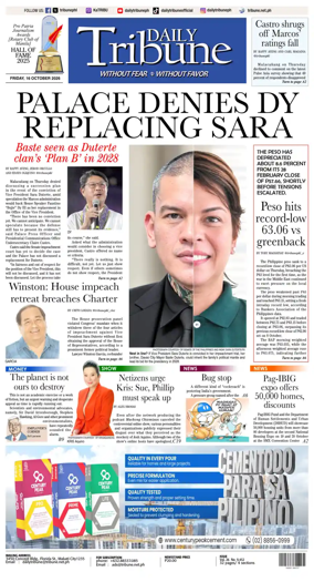 Cover of Daily Tribune (Philippines)