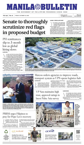 Cover of Manila Bulletin
