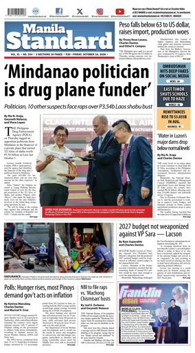 Cover of Manila Standard