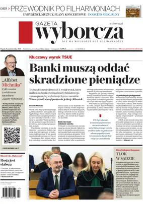 Cover of Gazeta Wyborcza