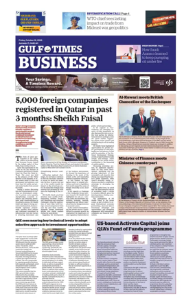 Cover of Gulf Times Business