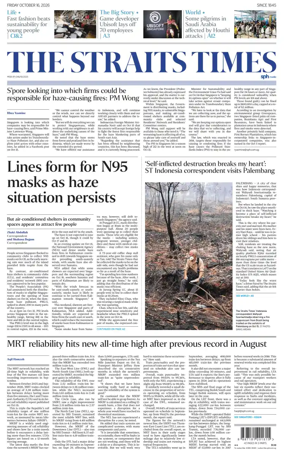 Cover of The Straits Times