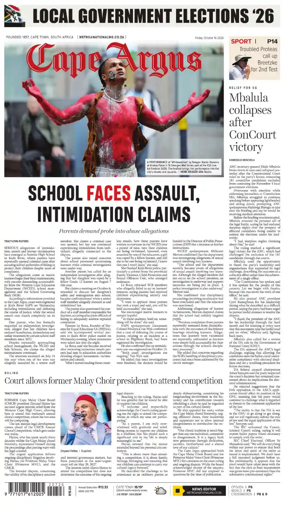 Cover of Cape Argus (PM Edition)