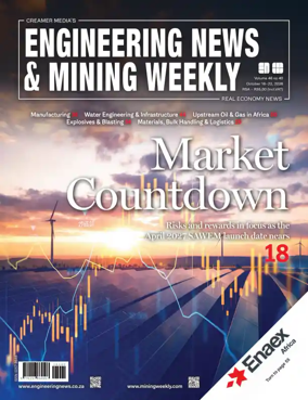 Cover of Engineering News and Mining Weekly