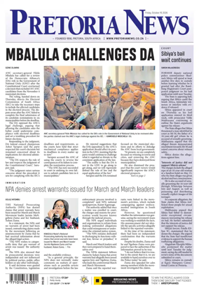 Cover of Pretoria News