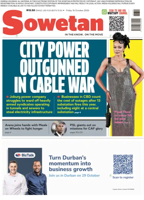 Cover of Sowetan