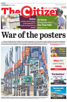 Cover of The Citizen (KZN)