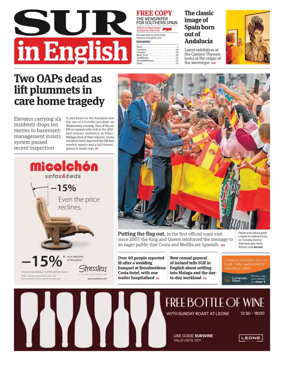 Cover of Diario Sur_Sur in english