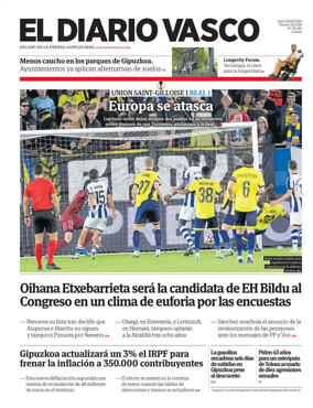 Cover of Diario Vasco (Bidasoa)
