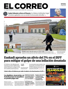 Cover of El Correo (Gipuzkoa)