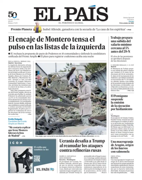 Cover of El Pais (Galicia)