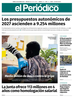 Cover of El Periodico Extremadura