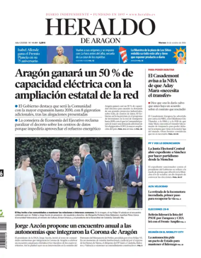 Cover of Heraldo de Aragon
