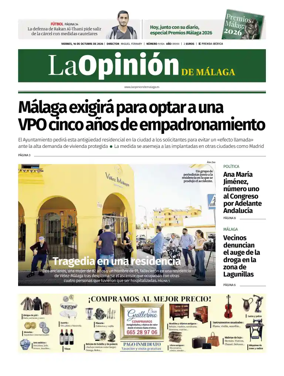 Cover of La Opinion de Malaga