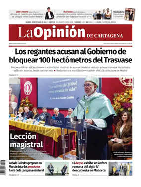 Cover of La Opinion de Murcia (Cartagena)