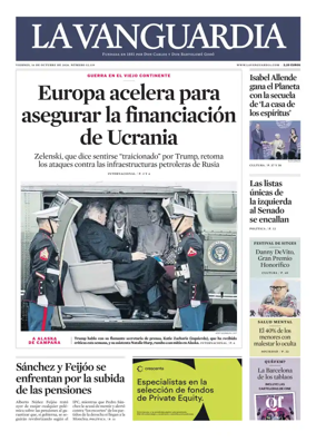 Cover of La Vanguardia