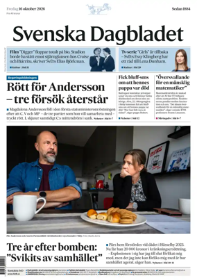 Cover of Svenska Dagbladet