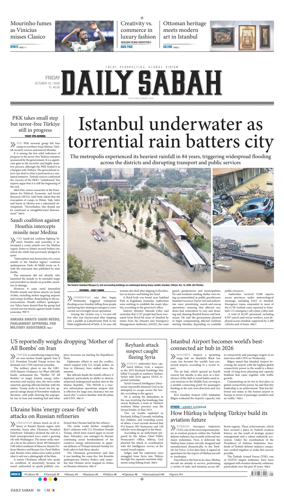 Cover of Daily Sabah (Turkey)