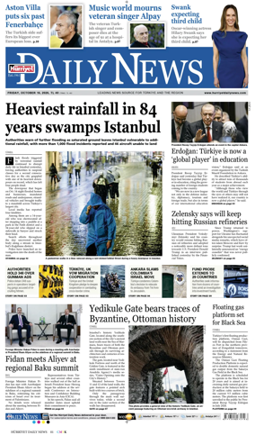 Cover of Hurriyet Daily News & Economic Review