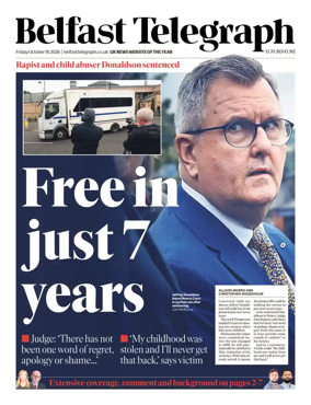 Cover of Belfast Telegraph
