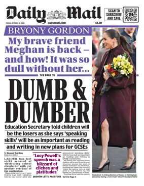 Cover of Daily Mail