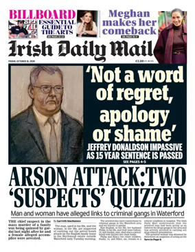 Cover of Irish Daily Mail