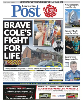 Cover of Lancashire Evening Post
