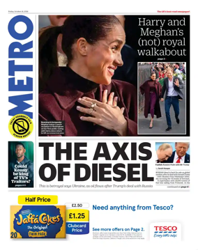 Cover of Metro (UK)