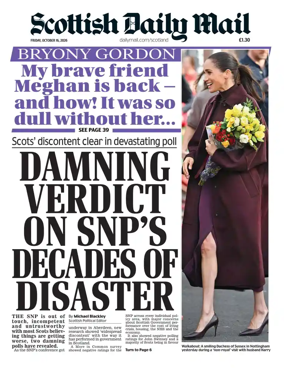Cover of Scottish Daily Mail