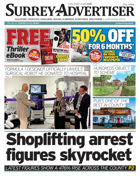 Cover of Surrey Advertiser