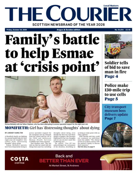 Cover of The Courier & Advertiser (Angus and Dundee)