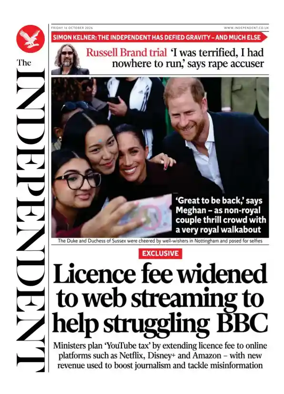 Cover of The Independent