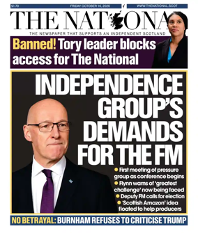 Cover of The National (Scotland)